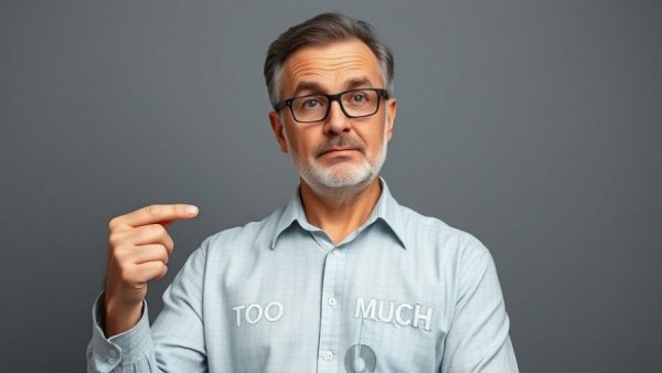 Middle-aged man highlighting investment risk with a pie chart
