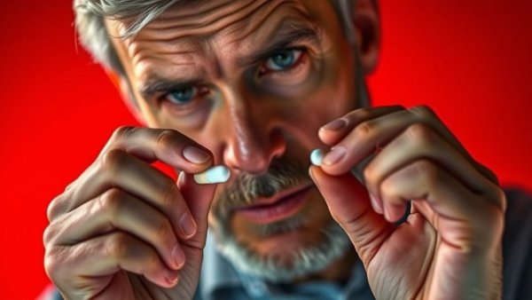 Middle-aged man questioning effect of years of taking statins.