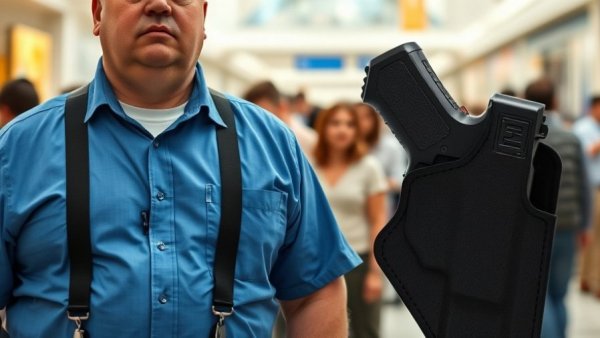 Taser effectiveness and body weight; person with larger body and taser holster.