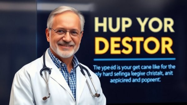 Holistic health talk for older adults featuring confident male doctor.