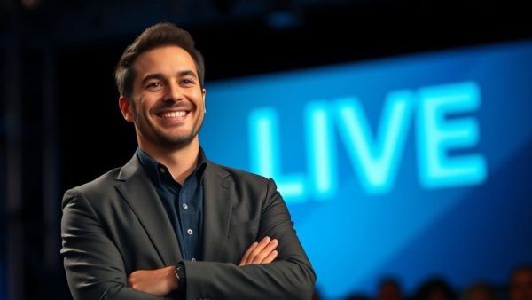 Live event announcement with professional male for Long COVID recovery tips.