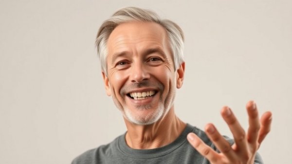 Man discusses how to get rid of a double chin in a video