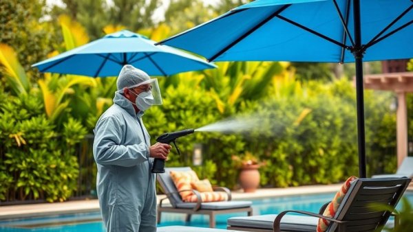 Dengue prevention measures in Florida with protective spraying.