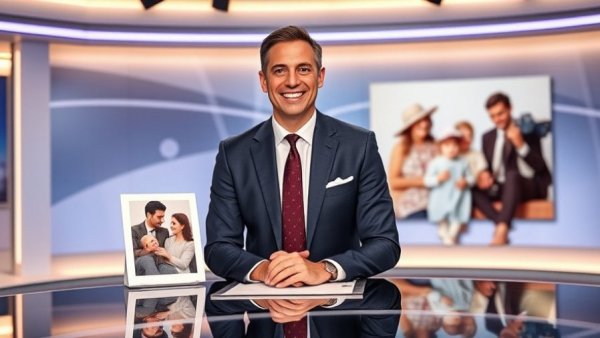 Testicular cancer early detection highlights during a news segment with inset family photo.