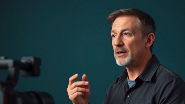 Middle-aged man discusses gallbladder removal effects on camera.