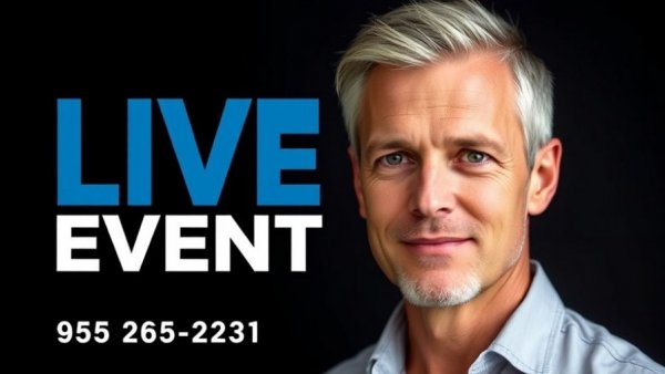 Holistic Health for Seniors event promotion with confident speaker