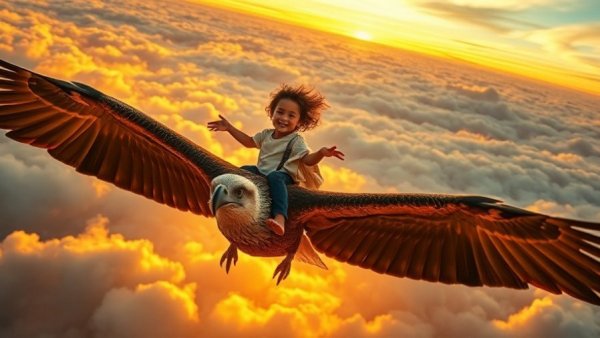 Laika Studios Wildwood magical scene with girl on bird.