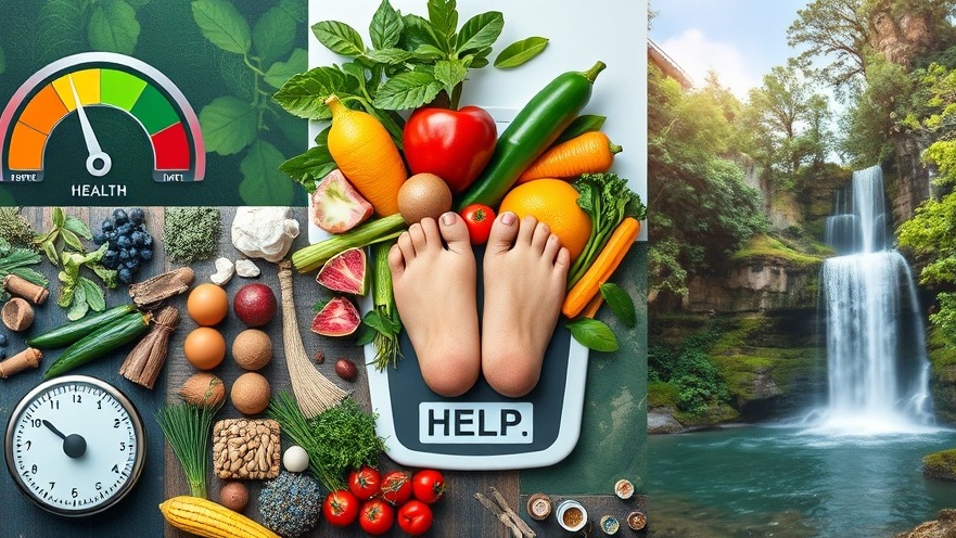 Vibrant health meter and fresh vegetables promoting senior engagement and community health.