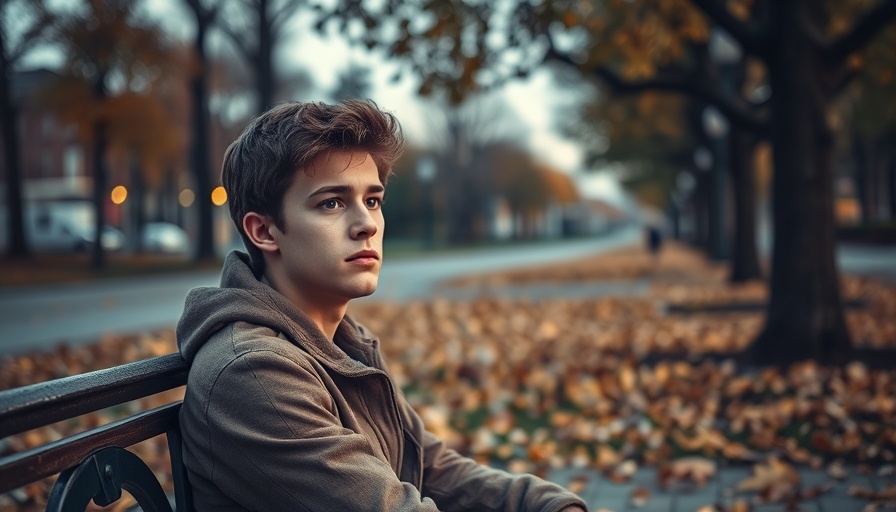 Reflective person in park pondering love doesn't work for me.