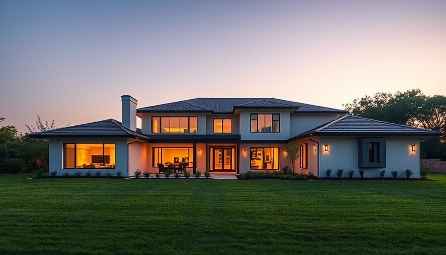 Old World Custom Homes Columbus Model with modern stucco design.