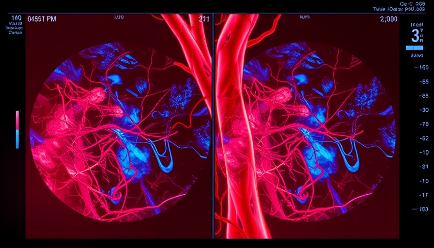 Medical duplex ultrasound images of Chronic Venous Insufficiency with colorful vein flow patterns.