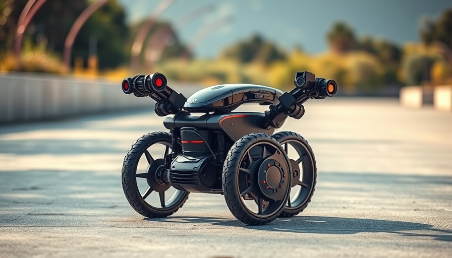 Single-wheeled robotic device with arms, innovative inventions for sustainability.