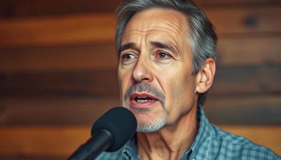 Man speaking about how yogurt makes Candida worse, cinematic photo.