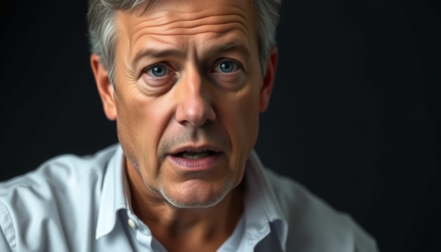 Middle-aged man discussing effects of bad sleep on seniors.