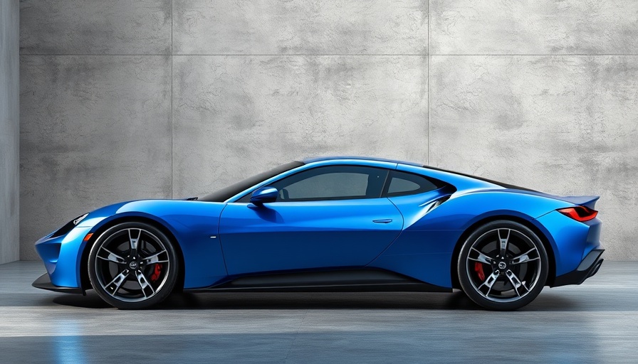 Callum Vanquish Shooting Brake Concept in a sleek blue design.