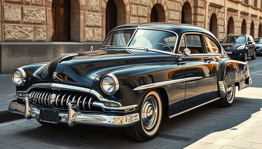 Classic black vintage car for 'buy used cars' keyword.