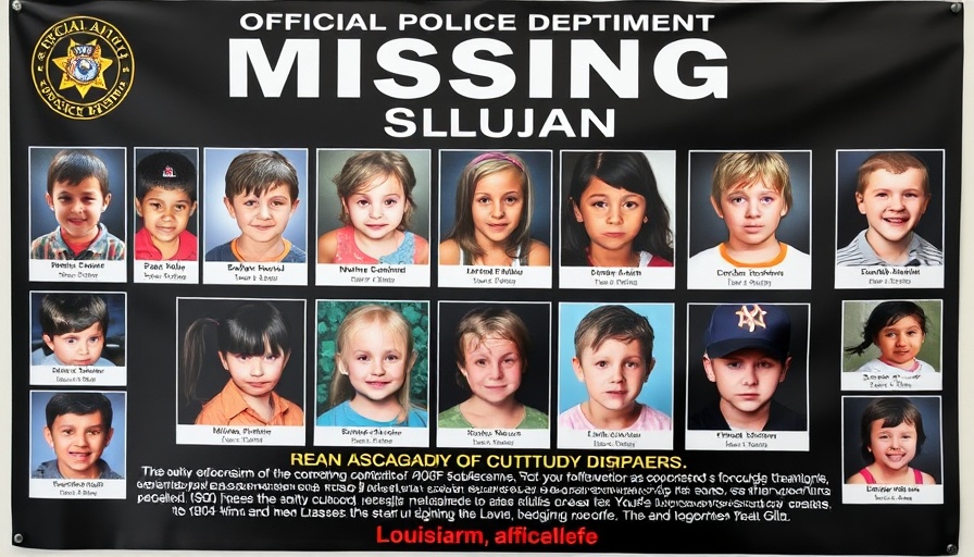 Missing children New Orleans police poster for custody dispute