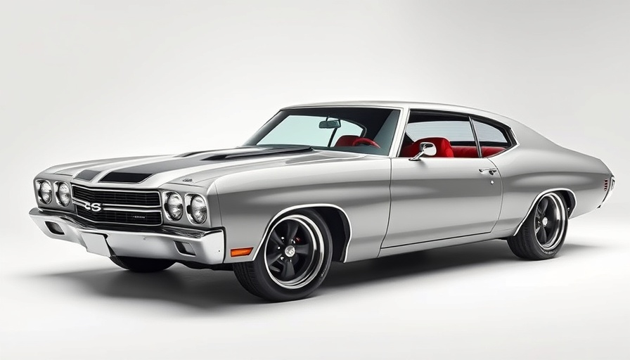 1970 Chevrolet Chevelle Pro Touring in studio setting, showcasing vintage design.