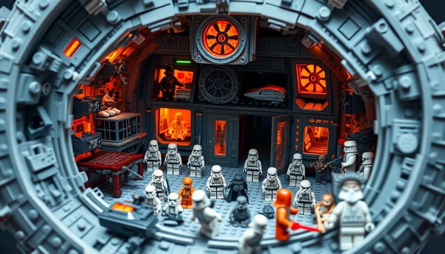 LEGO Star Wars Death Star set with detailed miniatures.