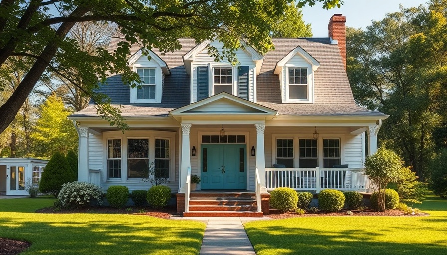 Front view of a charming luxury home highlighting sustainable features.