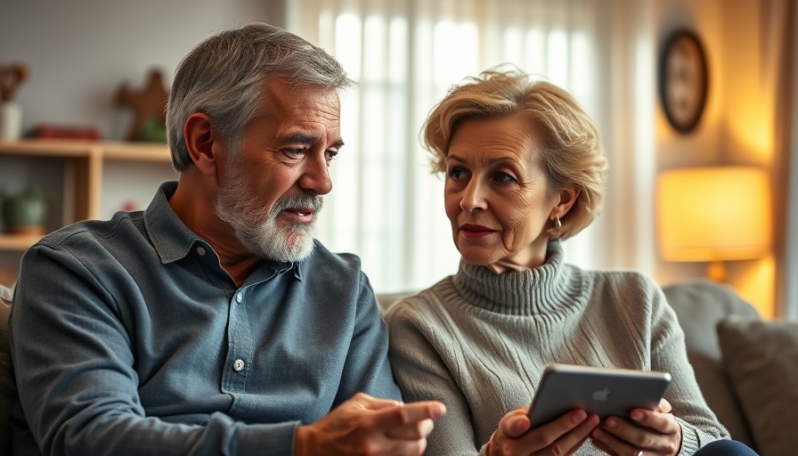 Middle-aged couple discussing life lessons learned in retirement.