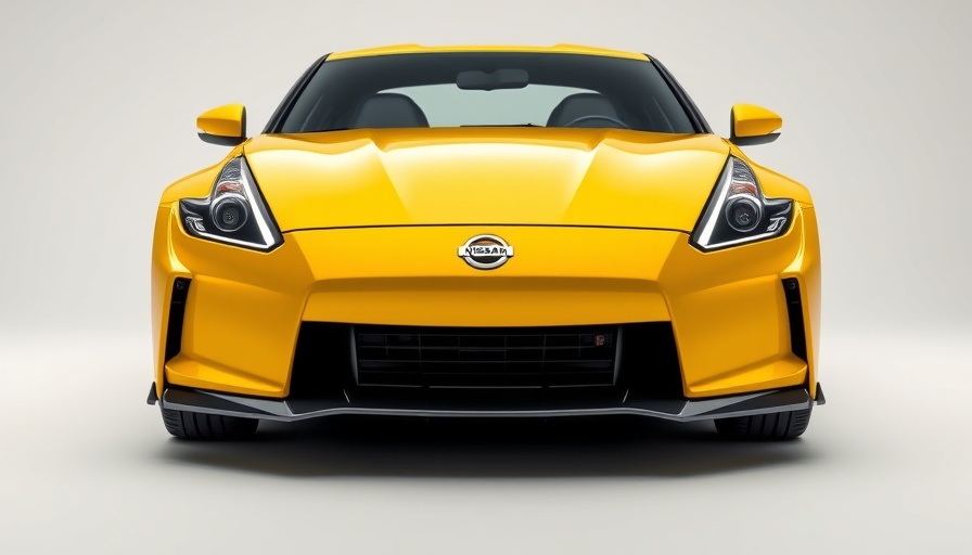 Sleek yellow Nissan sports car design, showcasing 2026 Nissan prices.