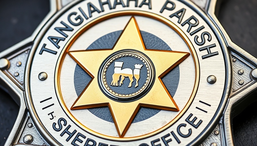 Tangipahoa Parish Sheriff's Office badge symbolizing local authority.