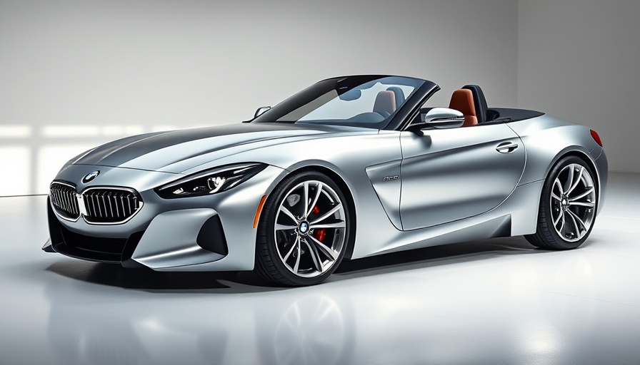 Neue Klasse BMW Z4 design, sleek roadster in studio lighting.