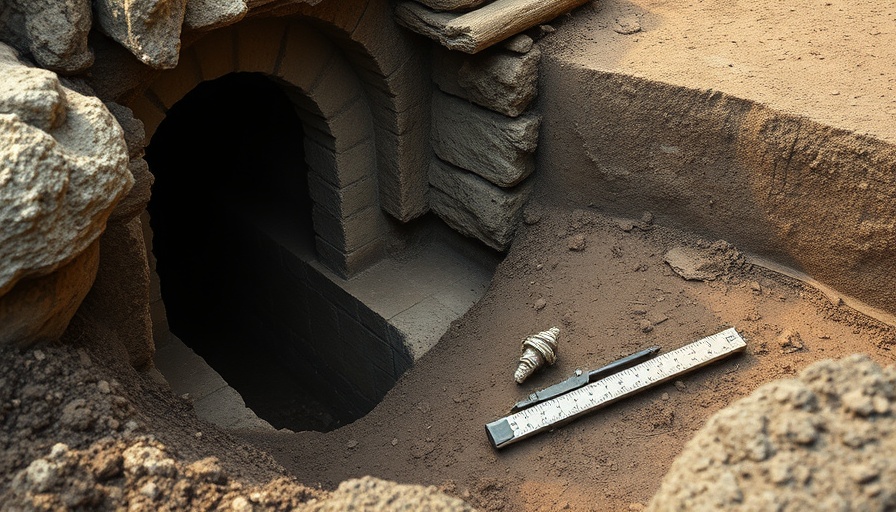 Ancient Italian tomb and artifact uncovered at excavation site.