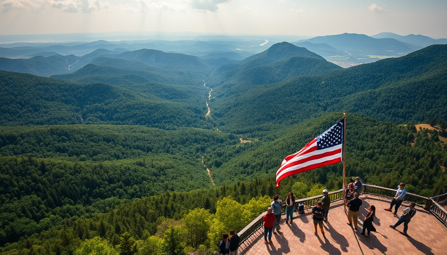 Scenic view from Chimney Rock, best things to do in North Carolina.