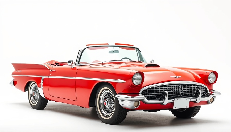 Classic red convertible for buy used cars market.