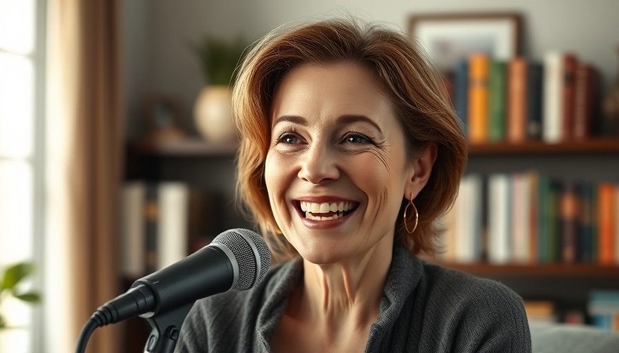 Middle-aged woman discussing marriage in retirement.