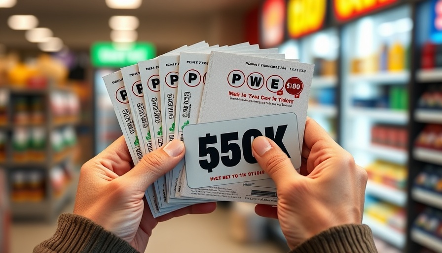 $150K Powerball ticket Terrytown close-up in hands.