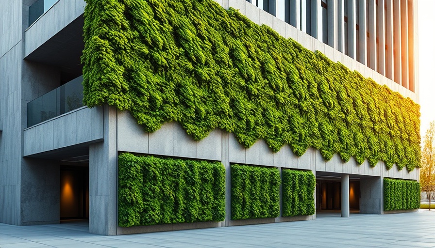 Moss as a sustainable home upgrade with bio-receptive concrete wall.