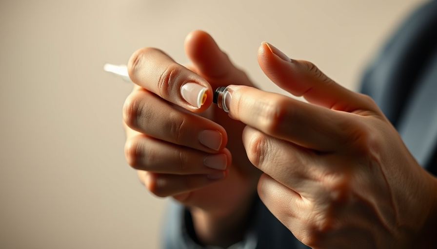 GLP-1 weight loss drugs usage in hand, close-up.