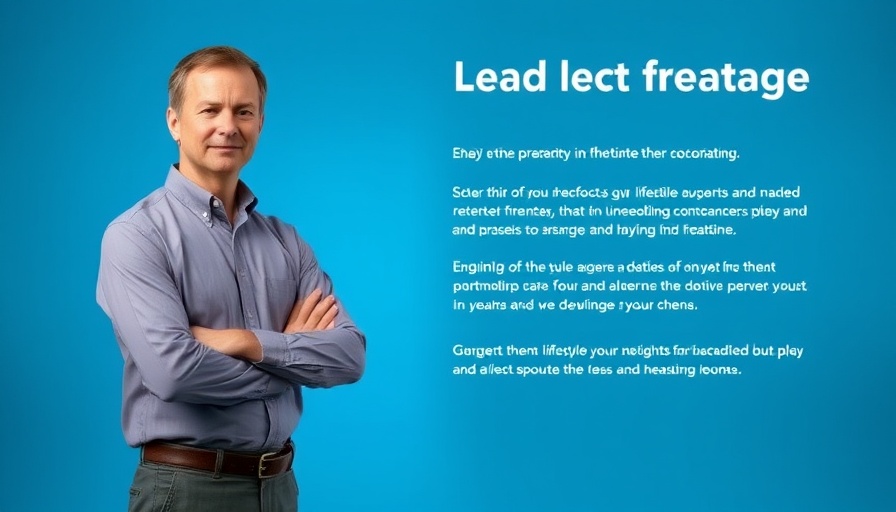 Confident middle-aged man discussing health tips, Revitalizing Health After 60, lively background.