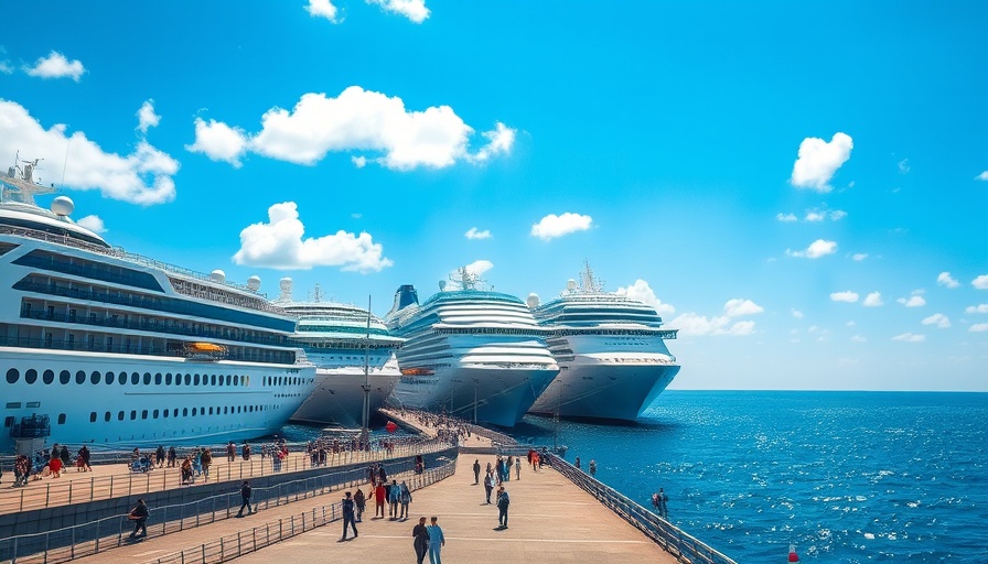 Cruise ships docked at port during norovirus outbreak