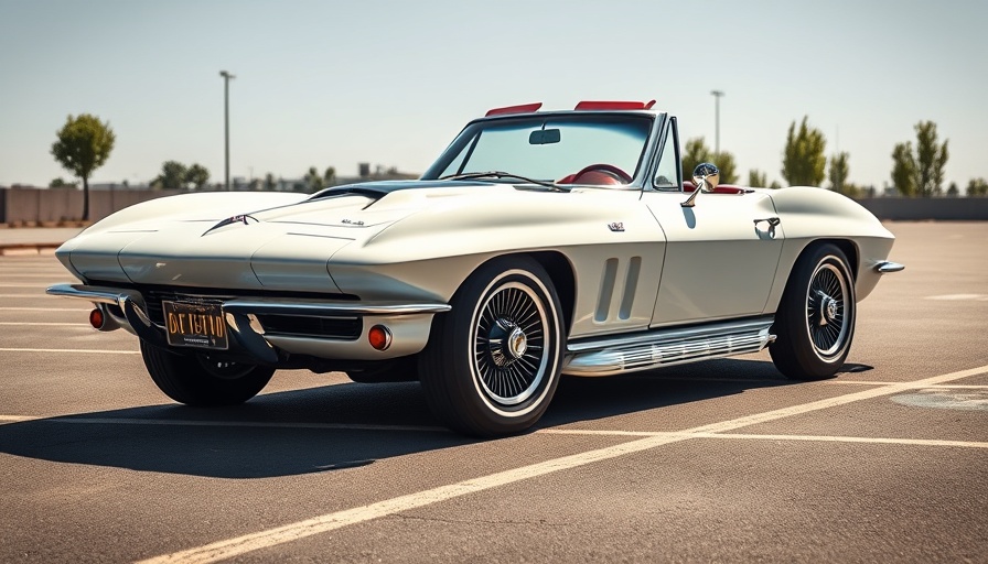 1966 Chevrolet Corvette Convertible in a sunny parking lot