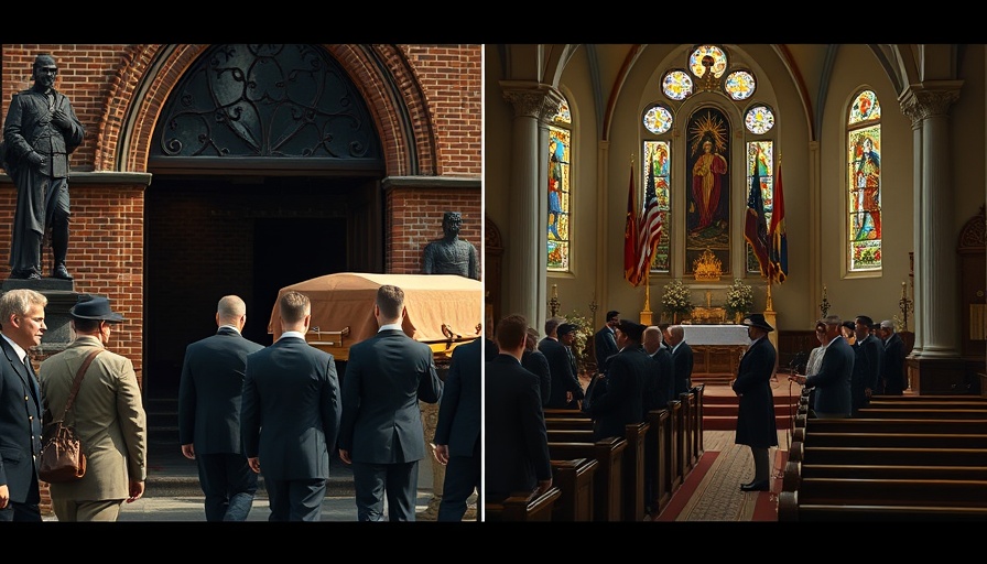 Historic funeral procession and church altar, forgotten Catholics in American history.