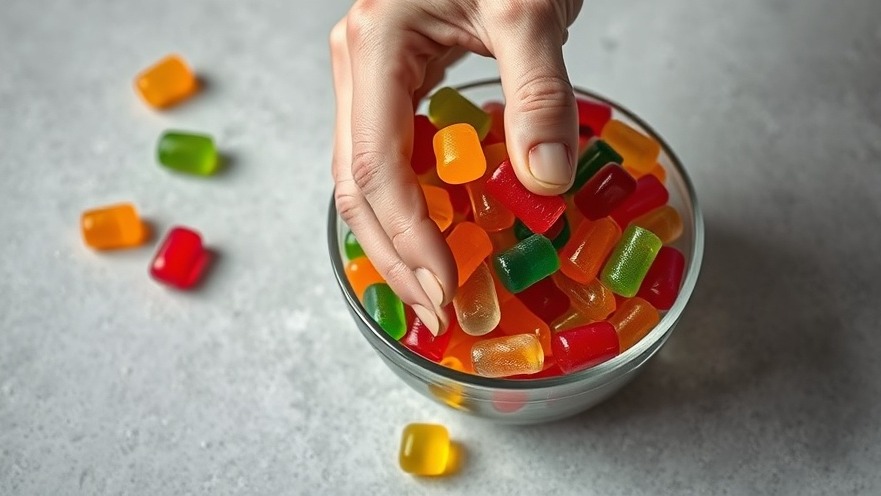Elderly hand reaching for vibrant gummy vitamins, highlighting health safety amidst FDA recalls.