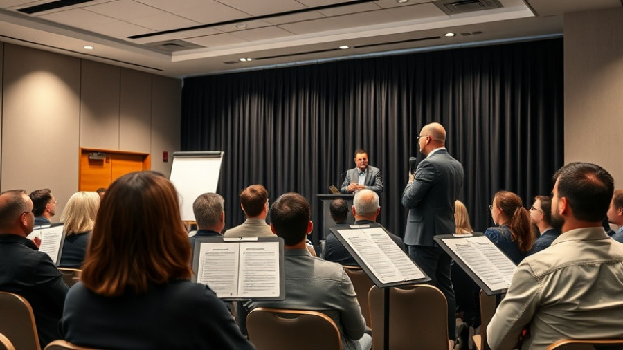 Presenters during fabricators' storytelling workshop engaging audience.