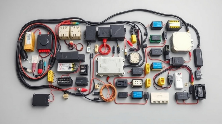 Automotive CAN communication system with connectors and components.