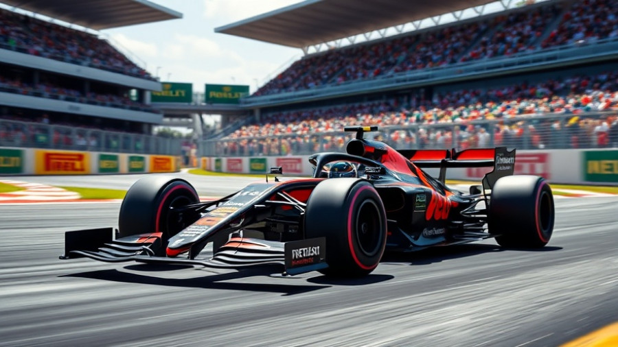 Max Verstappen tops FP2 in vibrant Formula 1 race scene.