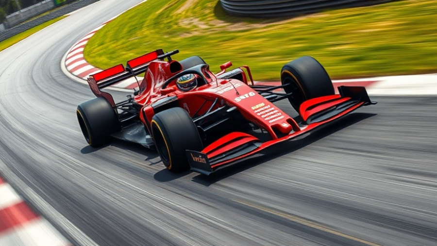 Dynamic Formula 1 car at Mexico City Grand Prix.
