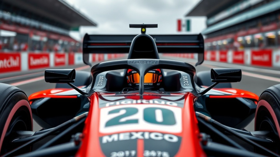 Formula 1 car at Mexico City Grand Prix victory, Lando Norris.