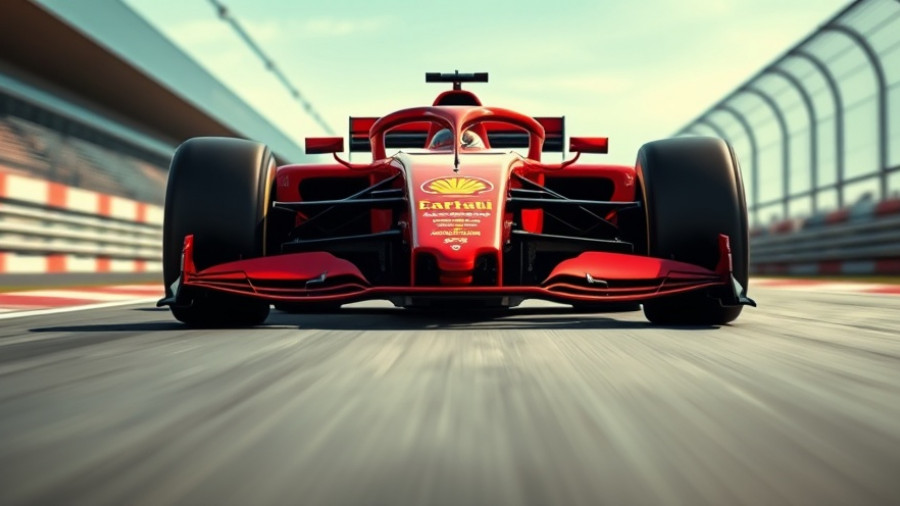 Ferrari Formula 1 car racing on a track, Ferrari podium finish surprise.