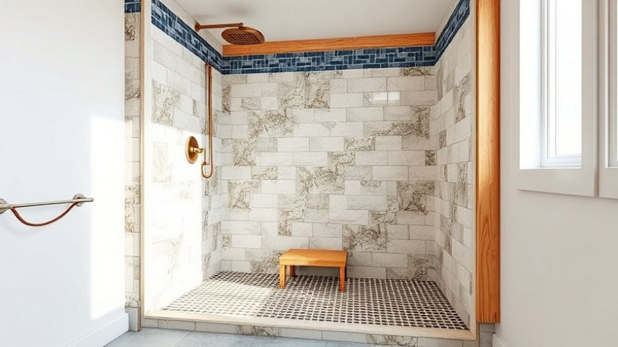 LATICRETE HYDRO BAN system in shower installation cutaway.