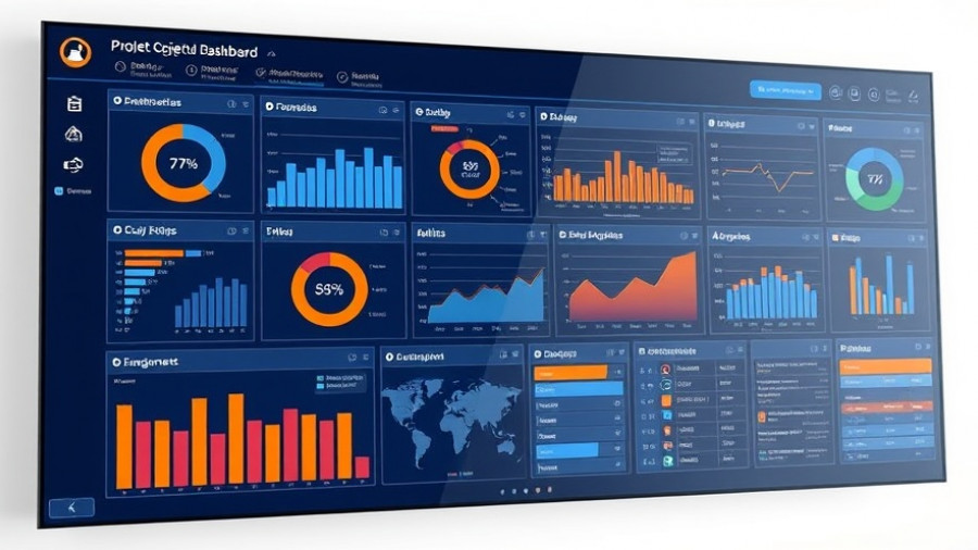 Dashboard view of free 21-day trial project scheduling software, metrics visible.