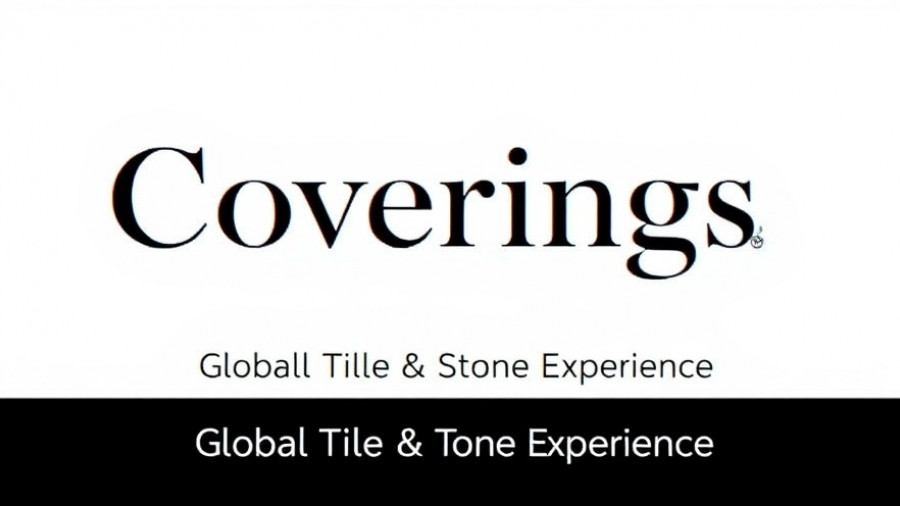 Modern logo for Coverings 2026, elegant design.