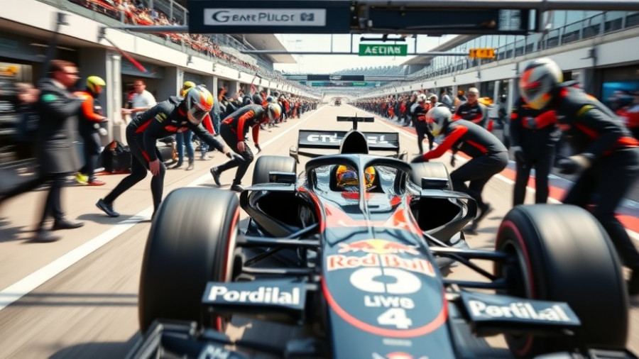 2026 F1 engine regulations: Pit crew changing tires on an F1 car.